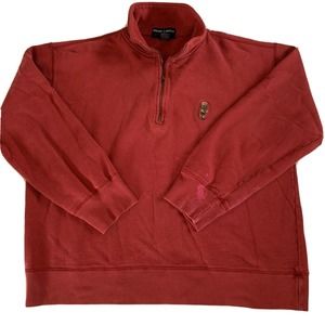 Vintage Men’s Polo Bear Quarter Zip Sweatshirt